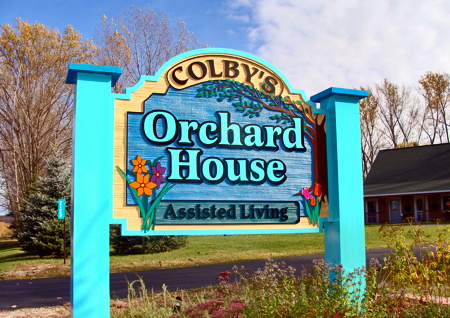 Colby's Orchard House - Michigan Assisted Living - sign